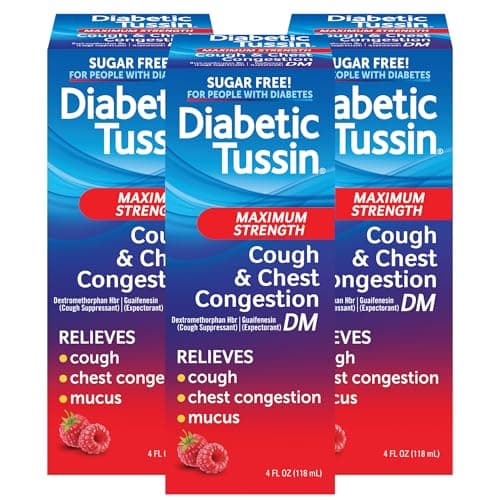 Diabetic Tussin DM Maximum Str...ough Syrup, 4 Fl Oz, Pack of 3
