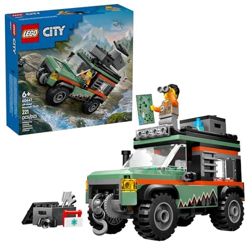$15.95* | 221-Piece LEGO City: Great Vehicles - Off-Road Mountain Truck (60447, 2025) at Amazon