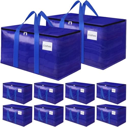 [Prime] 10-Pack 24-Gallon FabSpace Heavy-Duty Storage Bins W/ Zippers $22.74 + Free Shipping