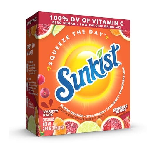 Sunkist Soda Variety Pack, Sin... To Go VIT C (30 Total Sticks)