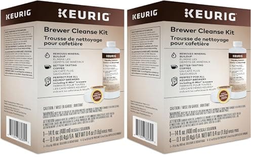 2-Pack 5-ct. ea. Keurig Brewer Cleanse Kit For Brewer Descaling and Maintenance (Descaling Solution & Rinse Pods) $14.98 + Free Shipping w/ Prime or on $35+
