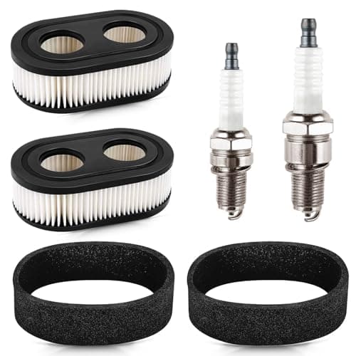 Rakiyada 2 PCS 593260 Air Filter with Pre Filter and Spark Plug Fits for 500EX 550EX 575EX 625EX 725EXI Engines, Air Filter Parts for Toro Recycler 22 and Troy Bilt Lawn Mower