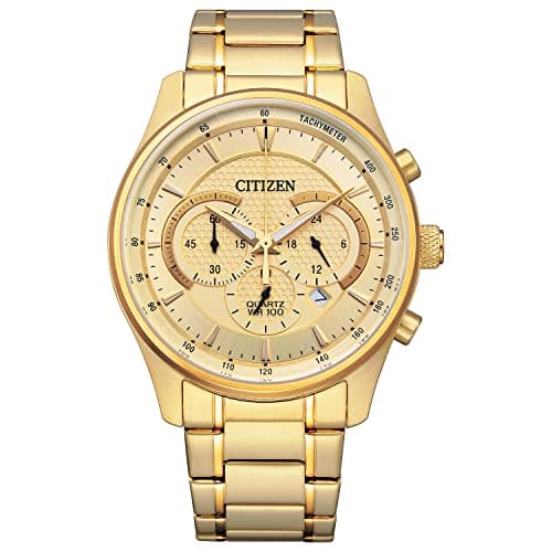[AC] $184 | Citizen Men's Goldtone Stainless Steel Chronograph Watch - AN8192-56P at Amazon