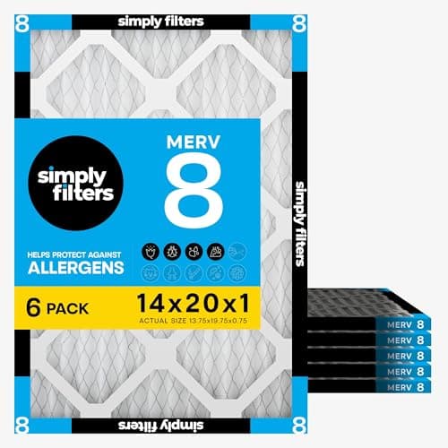 Simply 14"x20"x1" MERV 8 Air Filter 6-Pack for $27 w/ Sub & Save + free shipping