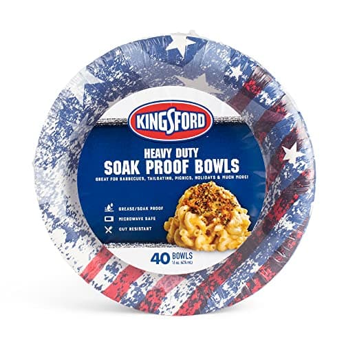 Kingsford Heavy Duty Soak Proo...icrowave Safe Disposable Bowls