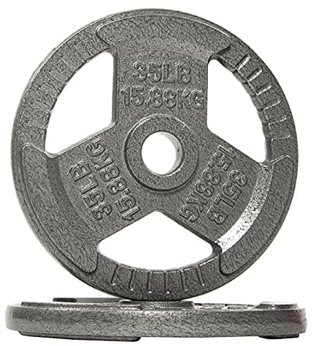 Fitvids Cast Iron Plate Weight...2-Inch Center, 35LB (Set of 2)