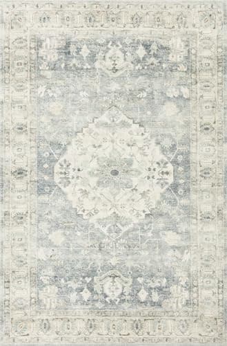 Loloi II Rosette Denim/Fog 7'-6" x 9'-6" Area Rug