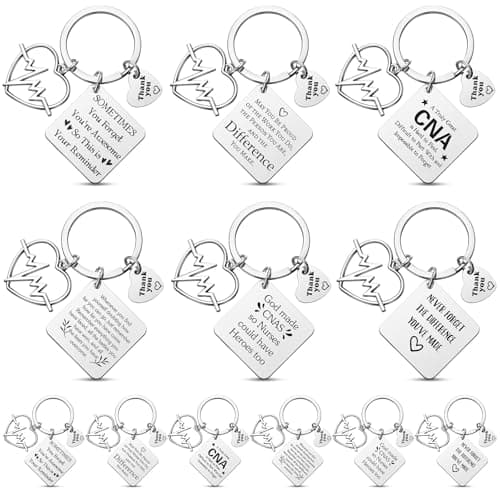 Landical 12 Pcs Graduation Gifts for Her Him Class of 2026 Gifts Keychain Bulk for College High School Gifts for Women Men