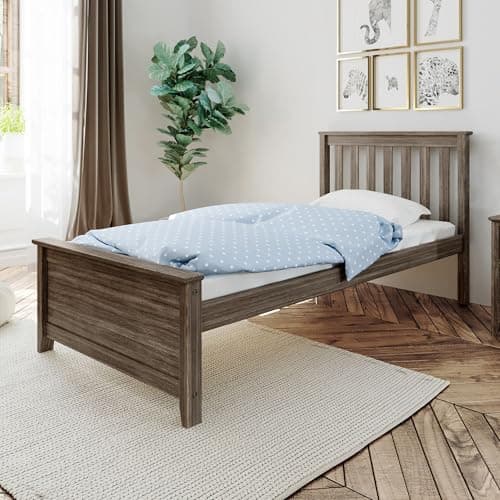 Max & Lily Twin Bed Frame with...ng Needed, Easy Assembly, Clay