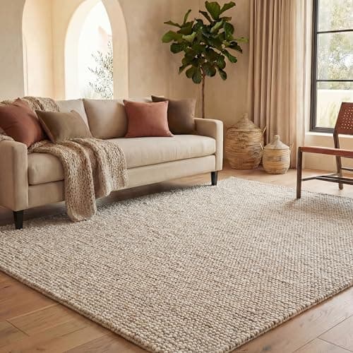 SAFAVIEH Area Rug 12x18 - Natu...edroom, Dining Space (NAT620B)