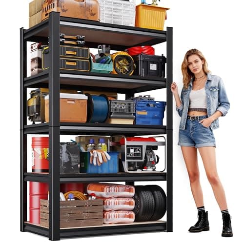 [Prime] 71"H x 32"W x 14"D 5-Tier Heavy Duty Metal Garage Shelving Unit $36.93+ Free Shipping