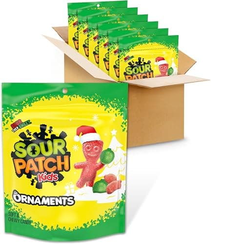 SouorPatch Kids Ornaments Soft & Chewy Holiday Candy 6-Pack for $6.60 + free shipping w/ Prime