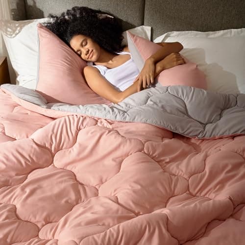 Comfort Spaces Vixie Reversibl...Coral/Gray, Full/Queen 3 piece