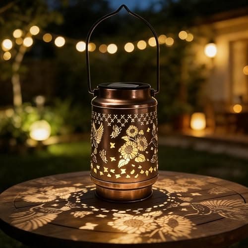 Gifts for Women, Birthday Gifts for Mom Grandma, Solar Lanterns Outdoor Waterproof Hummingbird Garden Decor, 10 Hours Long Lasting Hanging Solar Lights, Solar Decoration Outside for Yard Patio Porch