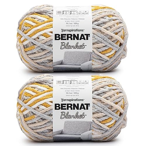 Bernat Blanket BB Grellow Yarn...220 Yards - Knitting & Crochet