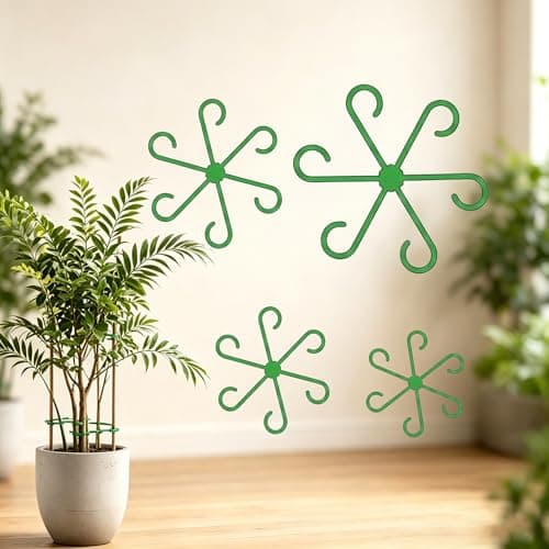 4 Sizes Plant Stem Support for Indoor Outdoor, 2026 New 4 Sizes Reusable Plant Stabilizer for Climbing Plants, Plants Accessories Garden Tools