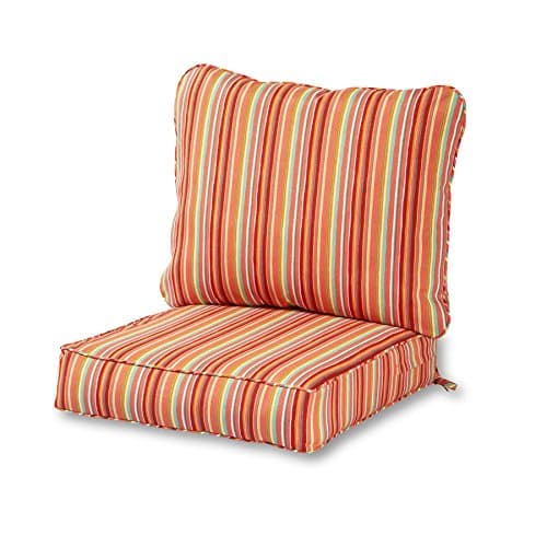 Greendale Home Fashions 2-Piec...Cushion Set, Watermelon Stripe