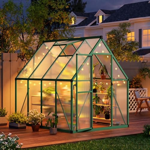 CABIHOME 8x12 FT Outdoor Green...Outdoor Garden (Green, 6x7 FT)