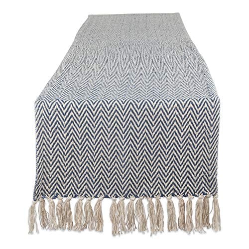 DII Woven Basic Tabletop Colle...ble Runner, 15x72, French Blue