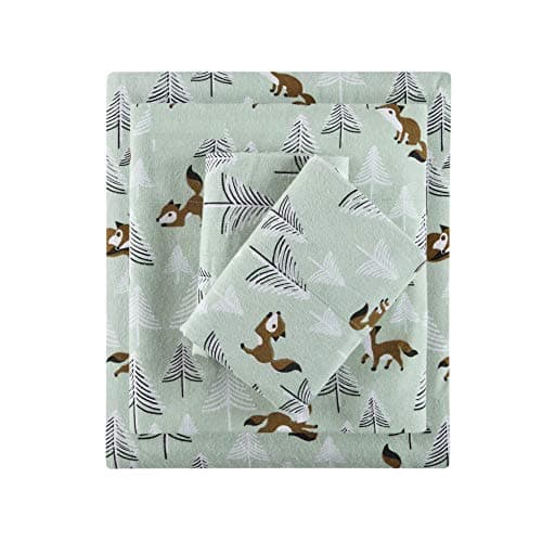 Intelligent Design Cozy Soft 1...g, Twin, Seafoam Foxes 3 Piece