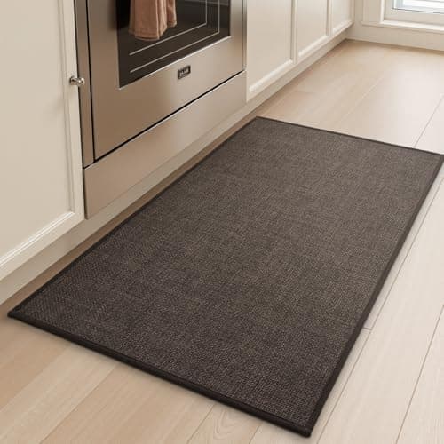 20" x 32" tchdio Non Slip Absorbent Kitchen Mat (Brown) $8.49, 20" x 47" (2 colors) $12.49 + Free Shipping w/ Prime or on $35+