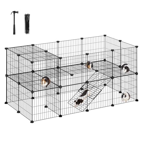SONGMICS 36 Panels Pet Playpen...s,Indoor Use, Black ULPI002B01