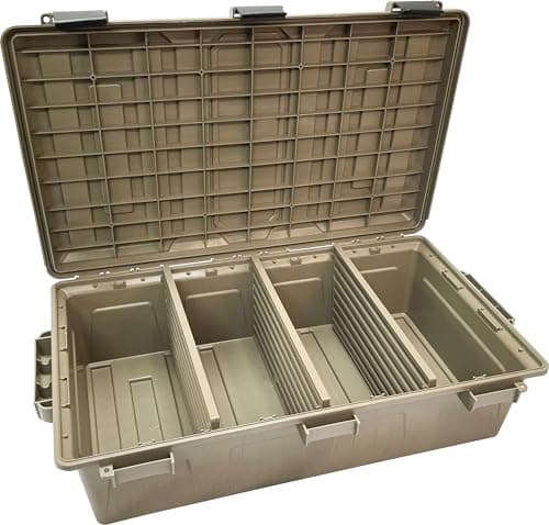 MTM ACDC50, Divided Ammo Crate... gear, Made in USA, Dark Earth