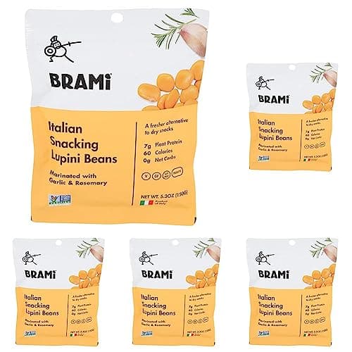 BRAMI BEANS Garlic & Herb Beans, 5.3 OZ (Pack of 5)