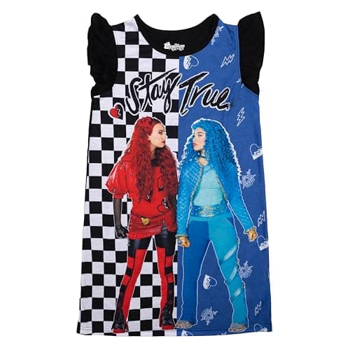 Disney girls Nightgown, Soft & Cute Pajamas for Kids, STAY TRUE, 8
