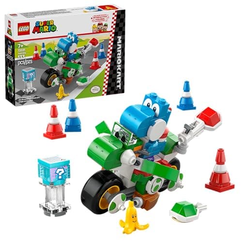$11.99 | 133-Piece LEGO Super Mario: Mario Kart - Yoshi Bike (72031, 2025) at Amazon
