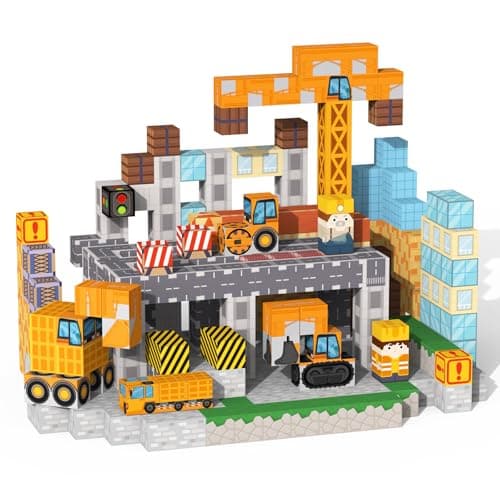 154 pcs. Magnetic Blocks Building Toys Construction Cubes STEM Sensory $16 + Free Shipping w/ Prime or on $35+