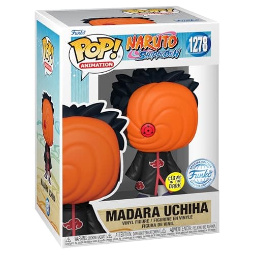 Funko Pop Animation: Naruto Shippuden Tobi & Madara Uchiha, Multicolor Collectible Vinyl (Special Edition Glow)