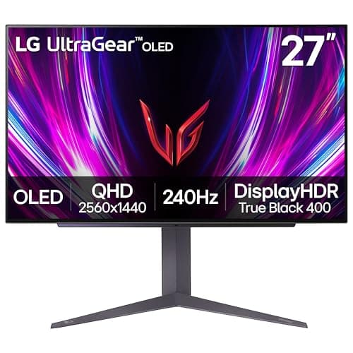 LG ‎27GS93QE 27-inch Ultragear OLED Gaming Monitor QHD 1440p 240Hz 0.03ms DisplayHDR True Black 400 AMD FreeSync Premium Pro NVIDIA G-Sync HDMI 2.1 $499.99