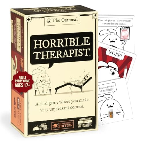 $12.48 | Horrible Therapist: Extra Horrible Edition by Exploding Kittens - A Card Game at Amazon