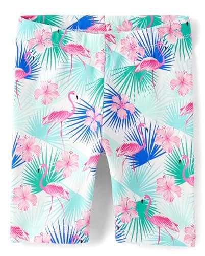 Gymboree,Girls,and Toddler Bike Shorts,3 Years,Seaside Flamingos
