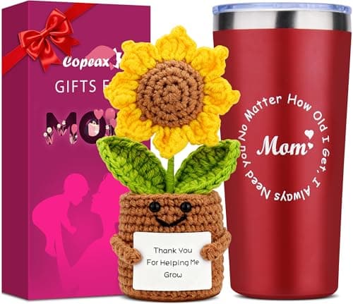 Mother’s Day Tumbler with Crochet Sunflower Just $9.99 on Amazon (Reg. $16)