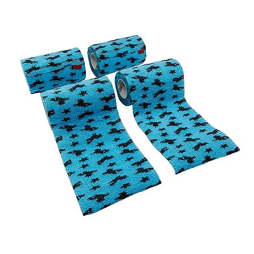SyrFlex Cohesive Bandage 4” Light Blue Unicorn 4pk