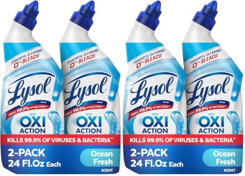 Lysol Toilet Bowl Cleaner Gel,... Fresh Scent, 24oz (Pack of 4)
