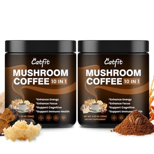 2-Pk 4.23-Oz Catfit Mushroom Coffee Powder (75-Servings Each) $10.80 w/ S&S