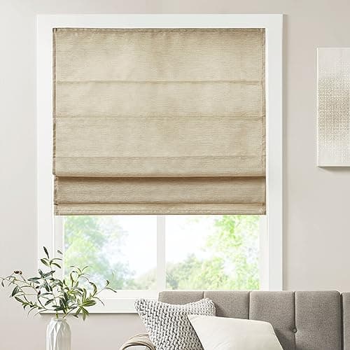 Madison Park Cordless Roman Sh...Décor, 31"W x 64"H Como, Taupe