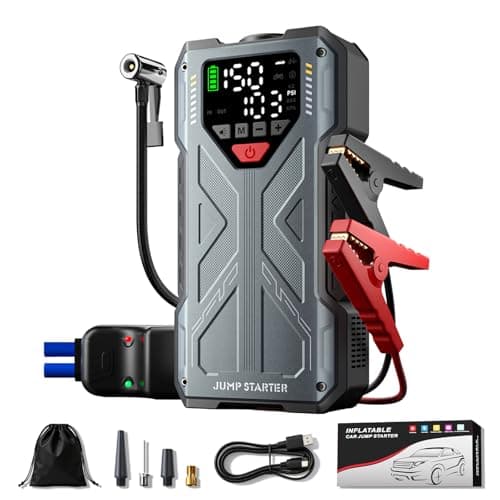Funlaud 4000A 150-PSI Jump Starter with Air Compressor for $50 w/ Prime + free shipping