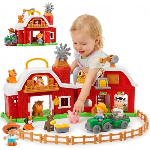 bessome 30-Piece Farm Animal Big Barn Playset for $40 w/ Prime + free shipping