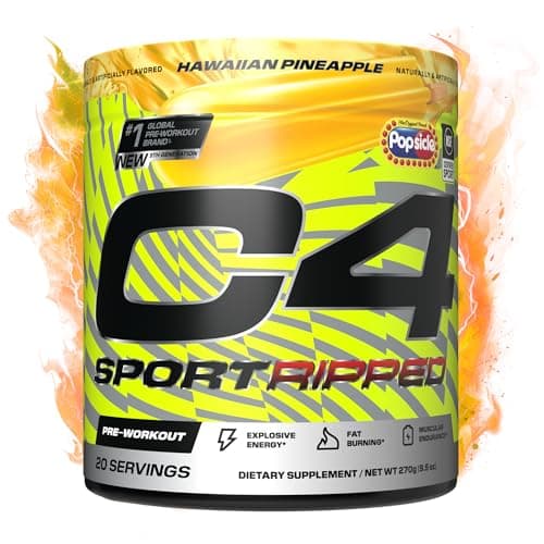 Select Accts: 20-Servings C4 Sport Ripped Pre-Workout Powder (Hawaiian Pineapple) $8.35 w/ S&S