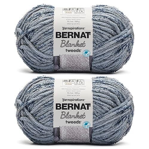 Bernat Blanket Tweeds Sea Twee...220 Yards - Knitting & Crochet