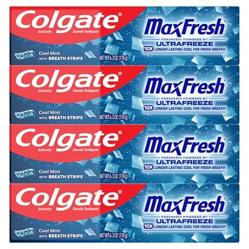 Select Accounts: 4-Pk 6.3-Oz Colgate MaxFresh Cool Mint Toothpaste $8 w/ S&S