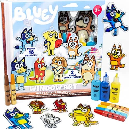Bluey Window Art Suncatchers Kit $7.50