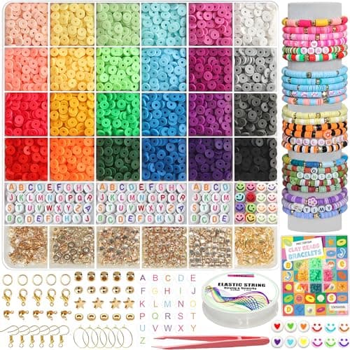 6000-Piece YMSDZHL Clay Beads Bracelet Making Kit $5.98 + Free Shipping w/ Prime or on $35+