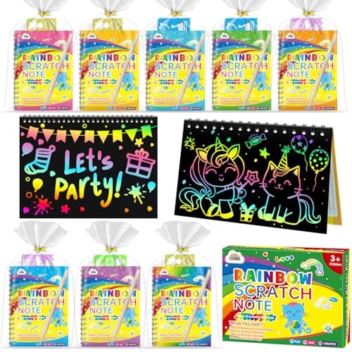 4-Pack ZMLM Rainbow Scratch Notebook Paper Pads (Party) $4.49 + Free Shipping w/ Prime or on $35+