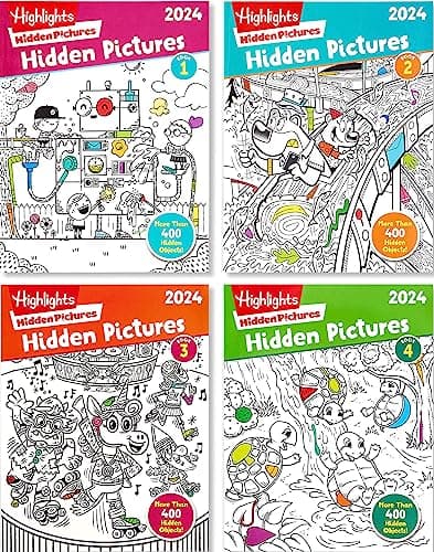 Highlights Hidden Pictures 4-Pack Just $12.99 Shipped for Prime Members (Only $3.25 Each)