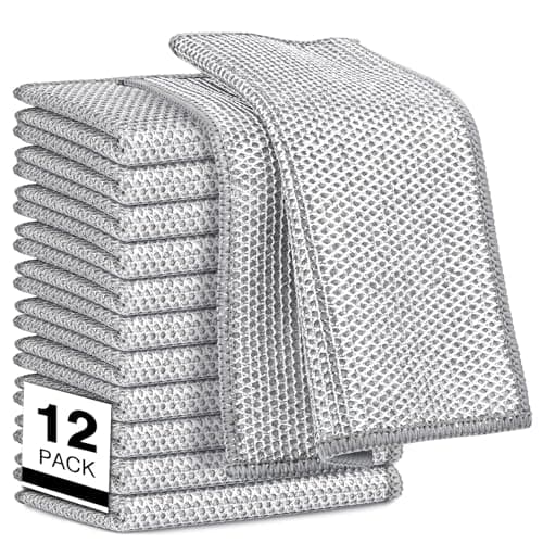 [Prime] $3.99* | 12-pk 7"x8" AIDEA Non-Scratch Wire Dishcloths at Amazon